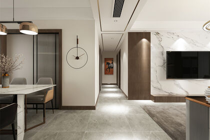 高新區華皓英倫聯邦135㎡三室兩廳現代風格裝修案例